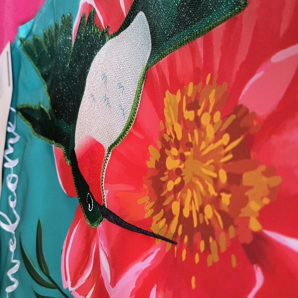 Hummingbird Garden Flag NEW - Picture 2 of 2